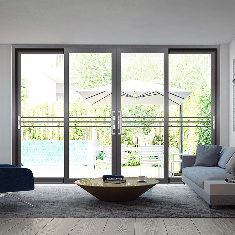 Heavy duty narrow edge sliding doors, sliding doors, customized modern tempered glass sliding doors