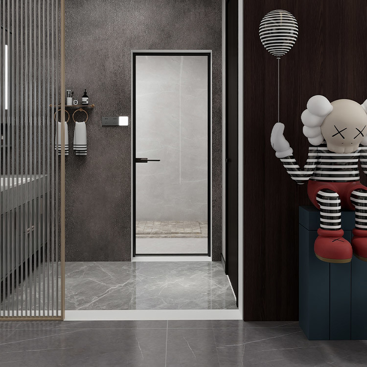 Toilet Door, Titanium Magnesium Alloy Swing Door, Extremely Narrow Swing Door, Glass Swing Door