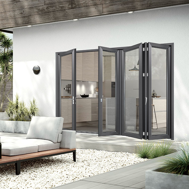 Folding Door, Folding Door Telescopic Door, Household Folding Door, Kitchen Folding Door, Trackless Folding Door